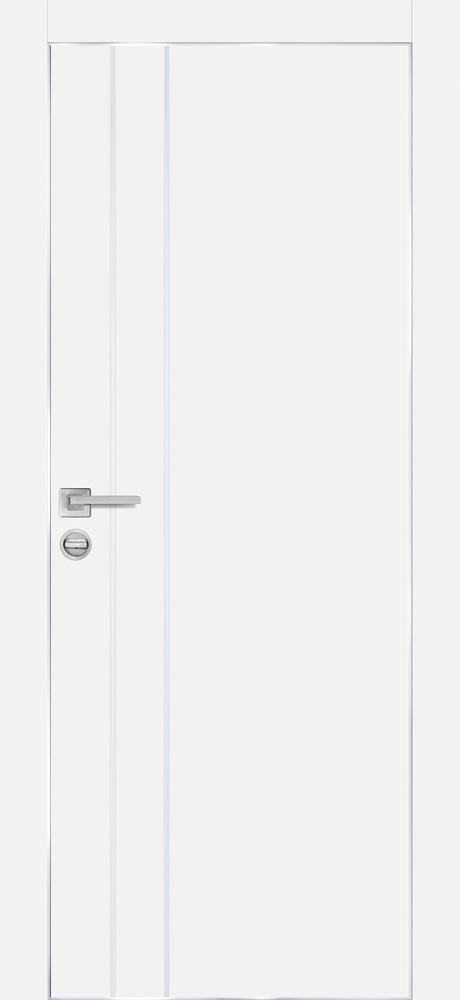 Фото Межкомнатная дверь PX-14  AL кромка с 4-х ст. Белый матовый