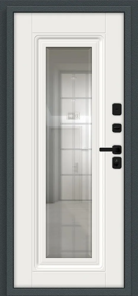 Товар Дверь Thermo Шелл СД/SBlack Старк антрацит/White Sand BR6419